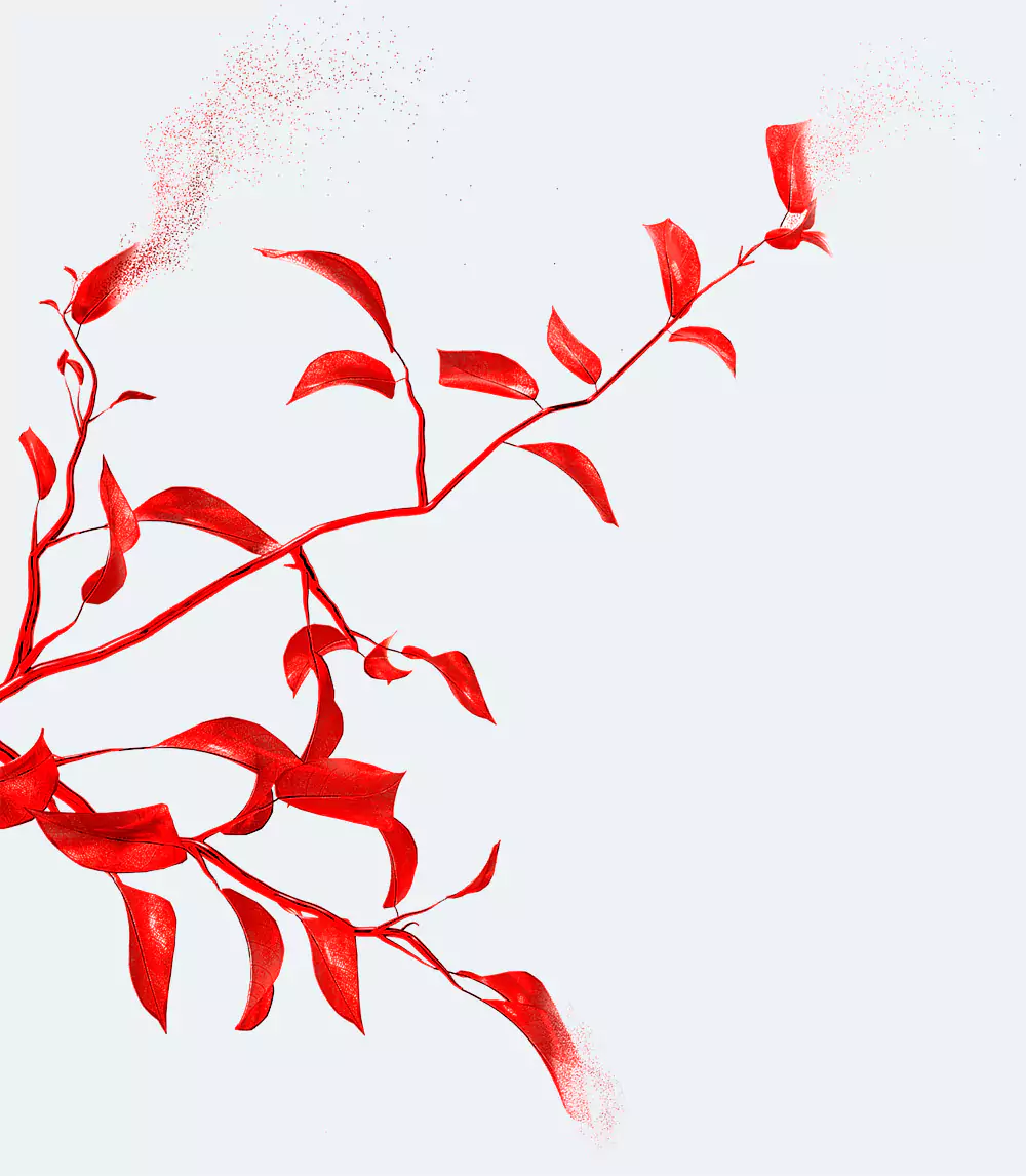 Decorative branch background